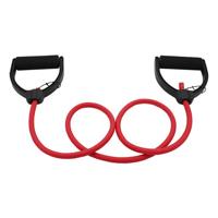 RESISTANCE FITNESS TUBE HANDLES DENSITY LIGHT HALF NEW RED - thumbnail