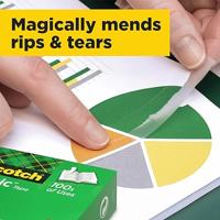 Scotch Magic Tape plakband ft 19 mm x 33 m, pak van 4 rollen - thumbnail