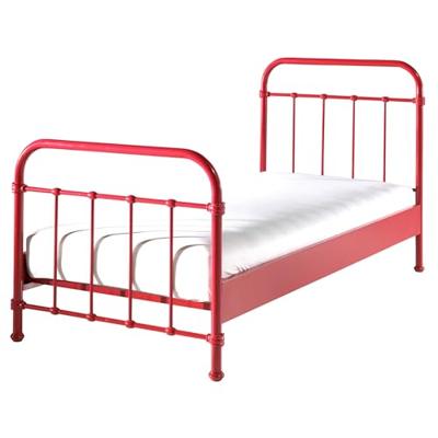 Vipack bed New York - rood - 90x200 cm