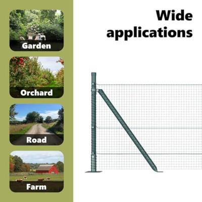 VidaXL Afrasteringspaal groen 25 x 0,4 m (16 x 16 mm gaas)