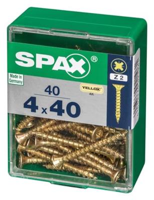 Schroefdoos SPAX Houten schroef Platte kop (4,0 x 40 mm) (4 x 40 mm)