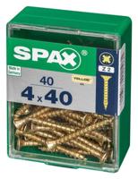 Schroefdoos SPAX Houten schroef Platte kop (4,0 x 40 mm) (4 x 40 mm) - thumbnail