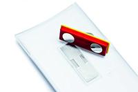 Durable badge met magneet Click Fold ft 54 x 90 mm, doos van 10 stuks - thumbnail
