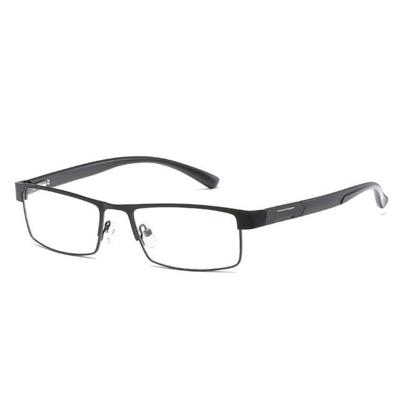 Eenvoudige Mateel frame leesbril hypermetropie brillen + 3.50 D (mat zwart)
