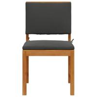 Tuinstoel 2 pcs Bruin 50 x 50 x 91cm Massief acaciahout - thumbnail