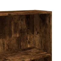 Boekenkast 80x30x189 cm bewerkt hout gerookt eikenkleurig - thumbnail