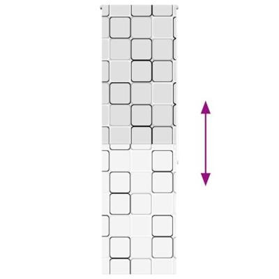 Doucherolgordijn 80x240 cm stofbreedte 76 cm