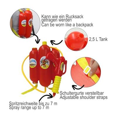 JAMARA Mc Fizz waterpistool met rugzak