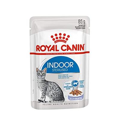 Royal Canin Indoor Sterilised natvoer kat (in gelei) 2 dozen (24 x 85 g) Royal Canin Indoor Sterilised natvoer kat (in gelei) 2 dozen (24 x 85 g)