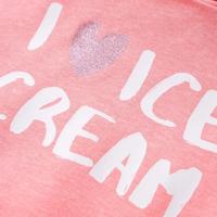 Kindertrui met capuchon 116 felroze - thumbnail