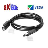 club3D DisplayPort Aansluitkabel DisplayPort-stekker, DisplayPort-stekker 2.00 m Zwart CAC-2068 Vlambestendig, 8K UHD DisplayPort-kabel - thumbnail