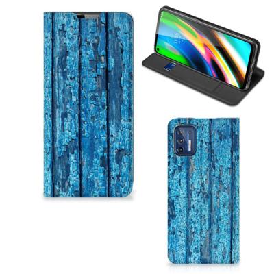 Motorola Moto G9 Plus Book | Wallet Case | Wood Blue Motorola Moto G9 Plus Book | Wallet Case | Wood Blue