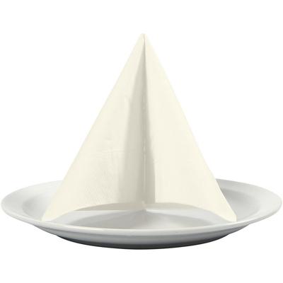Creativ Company Servetten, witte achterkant, afm 33x33 cm, off-white, 20 stuk/ 1 doos