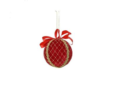Kersthanger foam 8 cm kerstrood rond