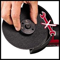 Einhell Professional TP-AG 18/125 CE Q Li - Solo Power X-Change Professional 4431155 Haakse accuslijper 125 mm Zonder accu, Zonder lader, Incl. snelspanmoer 18 - thumbnail