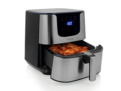 Princess 01.182060.01.001 Airfryer 5.5 l 1700 W Anti-aanbaklaag, Timerfunctie, Oververhittingsbeveiliging, Met display Zwart/zilver - thumbnail