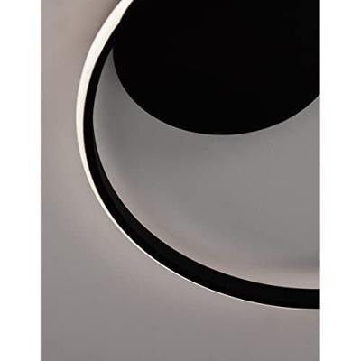 Lyora Ronde plafondlampFuline zwart Ø 50cm - 9348073