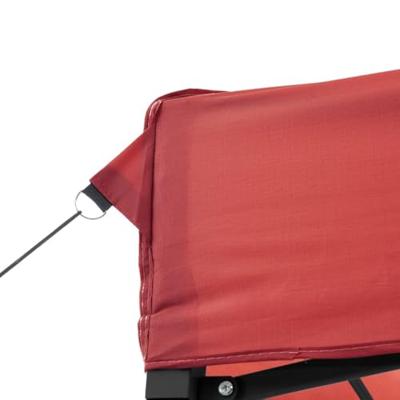 Partytent inklapbaar pop-up 292x292x315 cm bordeauxrood - thumbnail