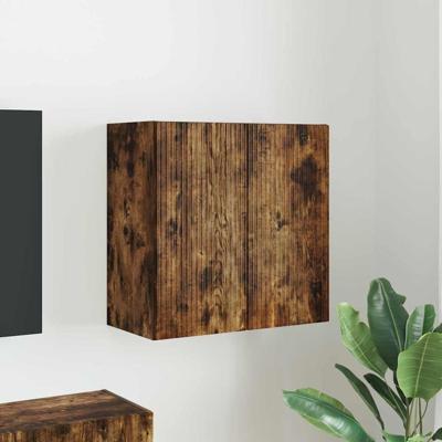 TV-wandkast Gerookt eiken 59,5 x 31 x 60 cm Bewerkt hout TV-wandkast Gerookt eiken 59,5 x 31 x 60 cm Bewerkt hout