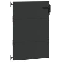 Tuinpoort met slot Zwart 105 x 125 cm Poedergecoat staal - thumbnail
