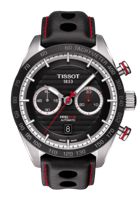Horlogeband Tissot T1004271605100 / T610037462 Leder Zwart 22mm - thumbnail