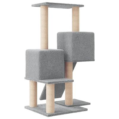 VidaXL Kattenmeubel met sisal krabpalen 82 cm lichtgrijs