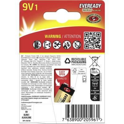 Eveready E304396500 9V batterij (blok) 9 V 1 stuk(s)