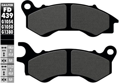 GALFER remblokken "fd439" brake pad fd439 g1050 organic scooter