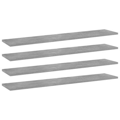 Wandschappen 4 st 100x20x1,5 cm bewerkt hout betongrijs Wandschappen 4 st 100x20x1,5 cm bewerkt hout betongrijs