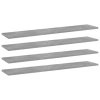 Wandschappen 4 st 100x20x1,5 cm bewerkt hout betongrijs - thumbnail