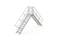 Altrex Overstapbordes - 45° hellingshoek - 10 treden - 224530 - thumbnail