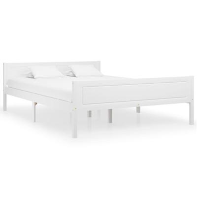 Bedframe massief grenenhout wit 120x200 cm Bedframe massief grenenhout wit 120x200 cm