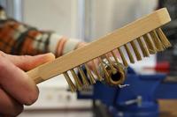 Brilliant Tools BT706009 Messing draadborstel, 4 rijen, 290 mm - thumbnail