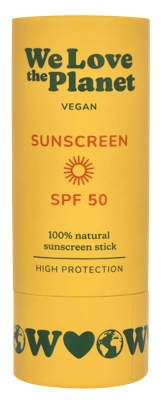 We Love The Planet Zonnebrand - stick - spf50 - vegan - 40g