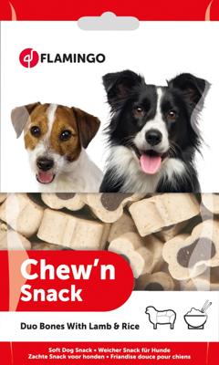 Hondensnack Chew'n Bones Duo 150 gr 150 gr Flamingo