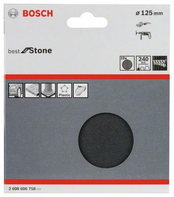 Bosch Accessoires 10 schuurbladen 125 f355, best for coatings+composites , k240 - 2608606758