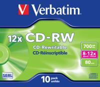 Verbatim 43148 CD-RW disc 700 MB 10 stuk(s) Jewelcase Herschrijfbaar - thumbnail