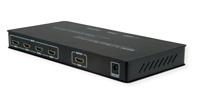 ROLINE HDMI 4x1 QUAD Multi-Viewer Switch, naadloos schakelen - thumbnail