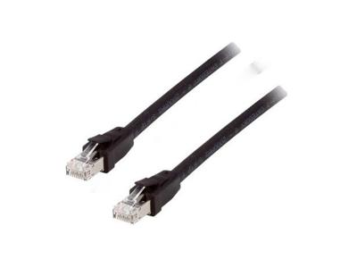 Equip 608052 patch cable, cat8.1, s/ftp (s-stp) rj-45, rj-45, black, 3m
