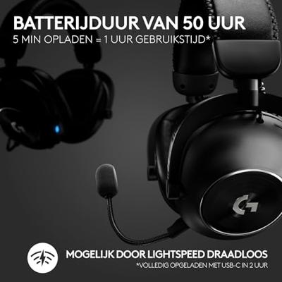 Gamingheadset - Draadloos - LOGITECH G - PRO X 2 Lightspeed - Zwart - thumbnail
