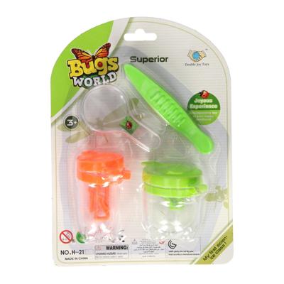 Lobbes Bugs world insectenpotjes en vergrootglas