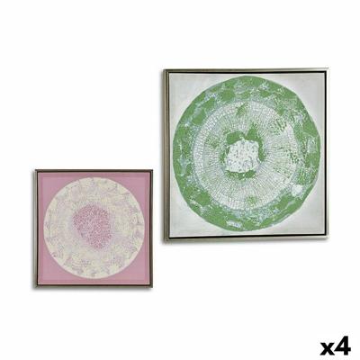Canvas Gift Decor Abstract 52,5 x 2,8 x 52,5 cm (4 Stuks) Canvas Gift Decor Abstract 52,5 x 2,8 x 52,5 cm (4 Stuks)