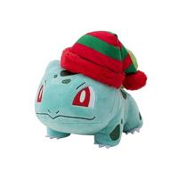 Pokemon Pluche - Winter Bulbasaur with Christmas Hat - thumbnail