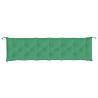 VidaXL Tuinbankkussens 2 st 200x50x7 cm oxford stof groen - thumbnail
