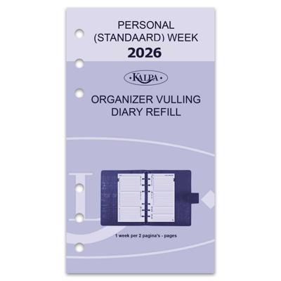 Agendavulling 2027 kalpa personal 7dagen/2pagina's Agendavulling 2027 kalpa personal 7dagen/2pagina's