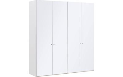 Goossens Kledingkast Easy Storage Ddk, Kledingkast 203 cm breed, 220 cm hoog, 4x glas draaideur