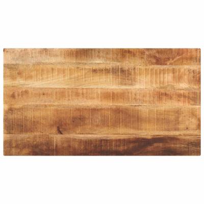 Tafelblad rechthoekig 120x70x2,5 cm massief ruw mangohout