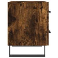 Nachtkastjes 2 st 40x35x47,5 cm bewerkt hout gerookt eikenkleur - thumbnail