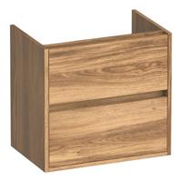 Brauer Adore - Onderkast Ondiep - 60 cm - met 2 Softclose Lades Greeploos en 1 Sifon Uitsparing - Honey - thumbnail