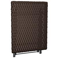Tafel inklapbaar 45x35x32 cm poly rattan bruin - thumbnail